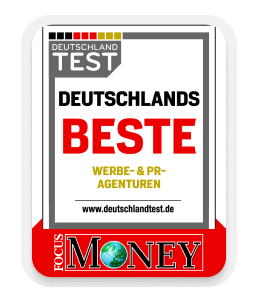 Auszeichnung Focus Money Deutschlands Beste Werbe- & PR-Agenturen